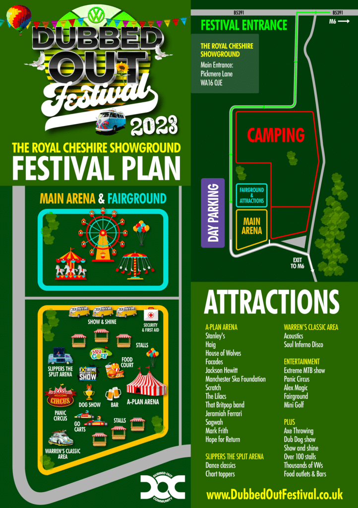 The Dubbed Out Festival 2023 Site Map Dubbed Out Festival